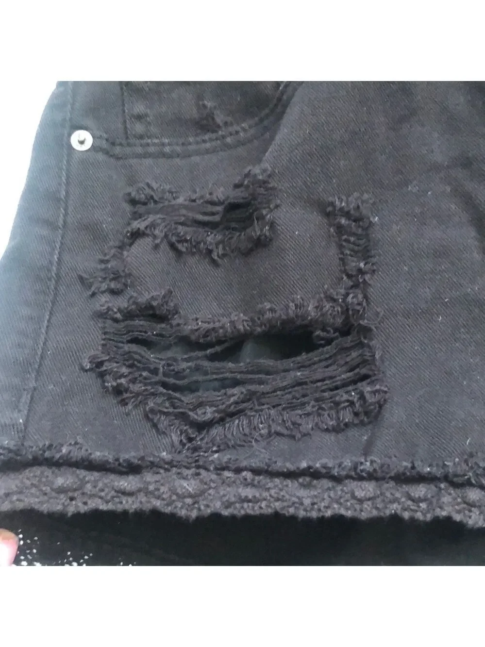 Garage Festival Style Black Denim Shorts Size 5